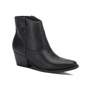 STYLE & COMPANY Womens Black Perriee Almond Toe Block Heel Western Boot 9.5 M